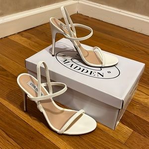 White Steve Madden Sandals